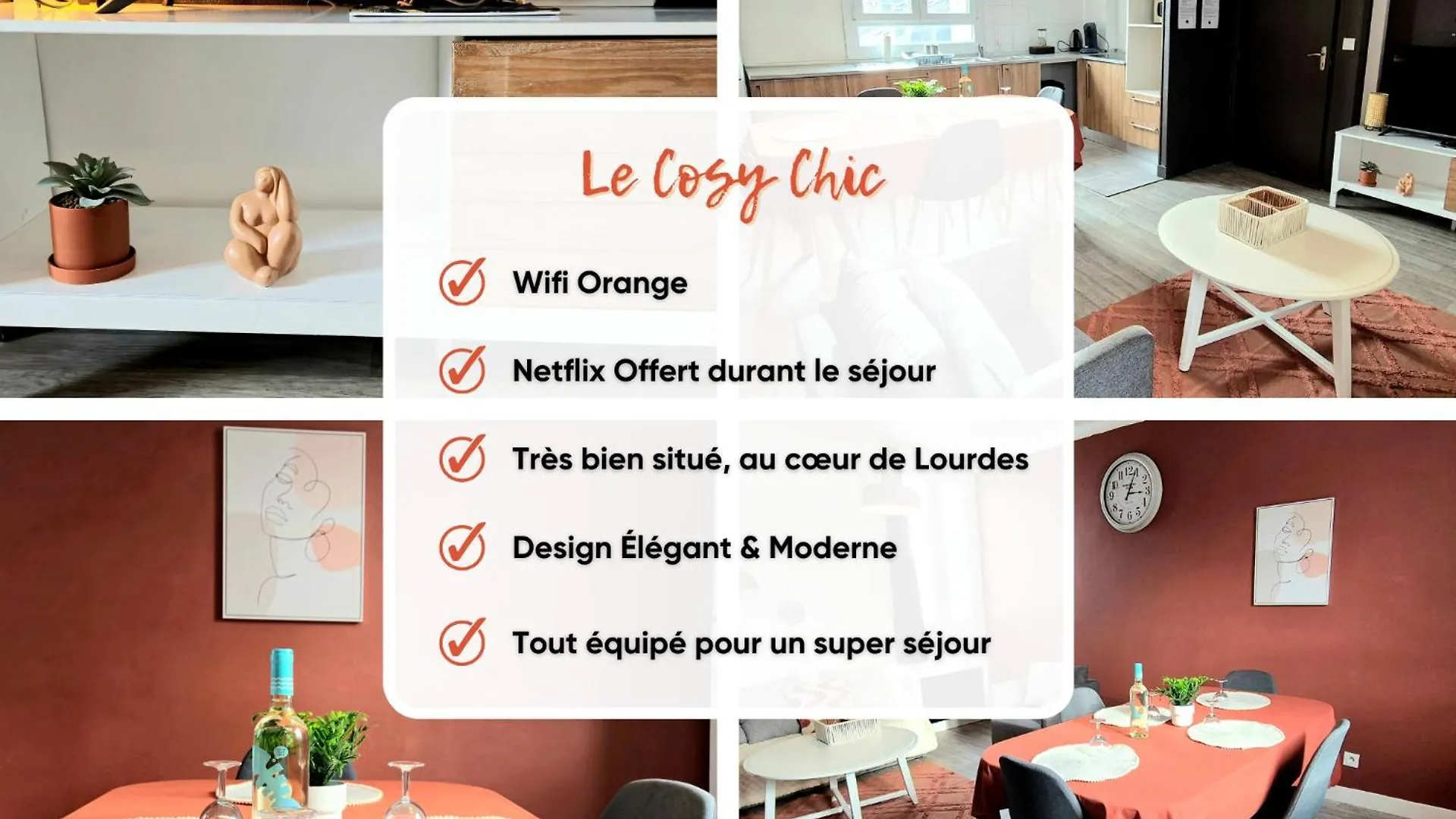 Appartement Cosy Chic Au Coeur De Lourdes-Wifi-Parking  Lourdes